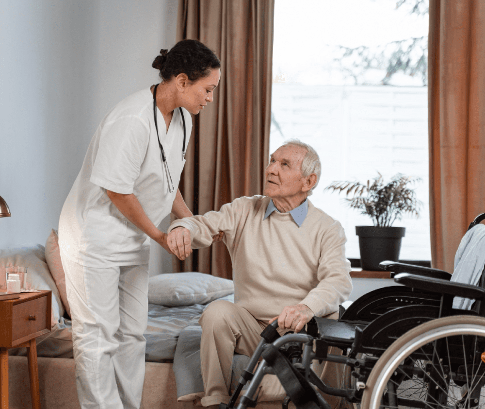 Doctor helping senior patient Doctor helping senior patient